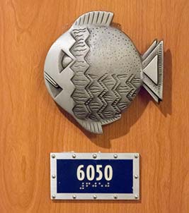 Metal Fish Extender outside Disney Cruise Stateroom