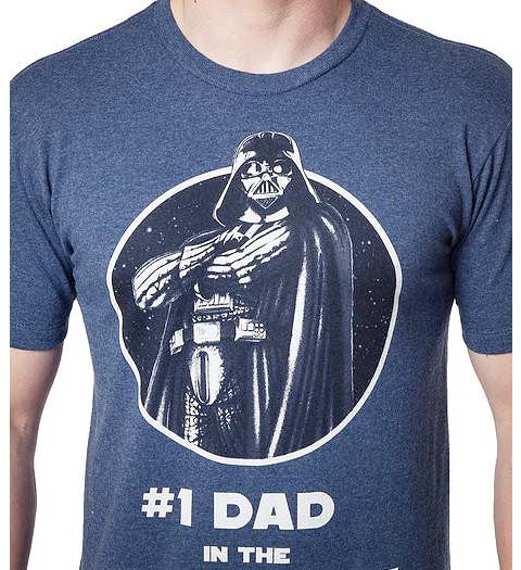 #1 Dad in Galaxy Darth Vader star wars shirts