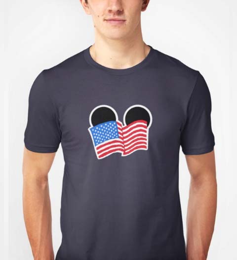 America! Mickey Mouse Ears Tshirt