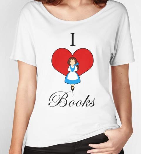 I Love Books: Beauty and the Beast Shirt