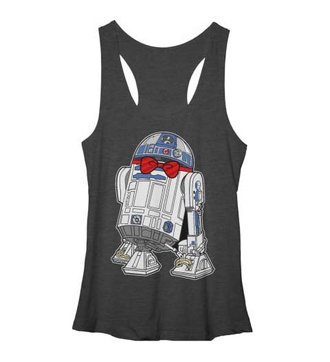 Cute & Dapper R2-D2! Star Wars Tank Top