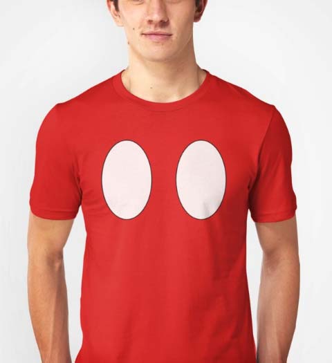 Mickey Mouse Red Pants Shirt