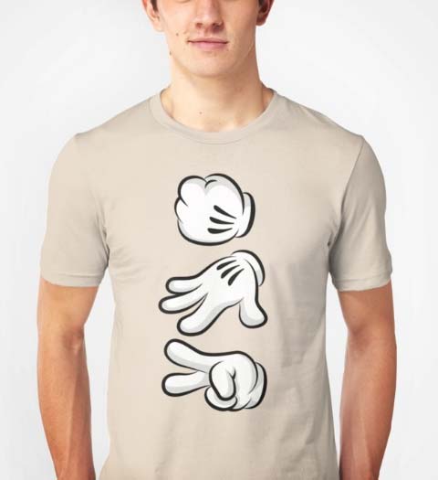 Rock, Paper, Scissors! Mickey Mouse Shirt