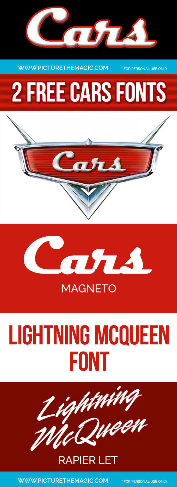 Cars font