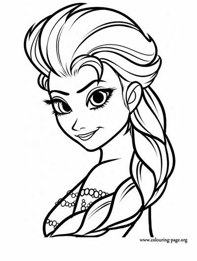 Princess Elsa Frozen Coloring Pages
