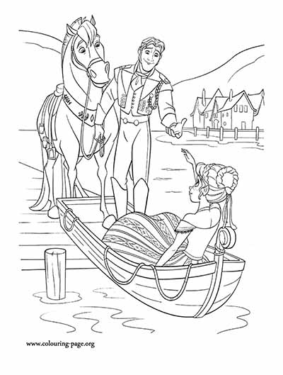 Anna Coloring Pages from Frozen