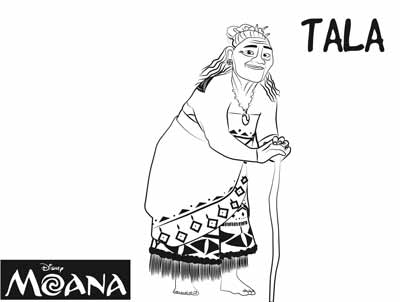 Tala Coloring Pages from Moana