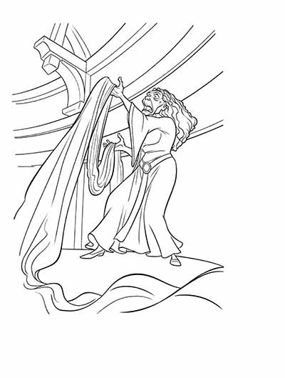 Wicked Witch Coloring Pages from Tangled