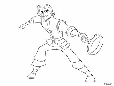 Eugene Coloring Pages from Tangled