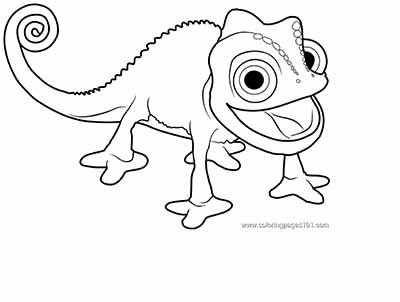 Pascal Coloring Pages from Tangled Movie