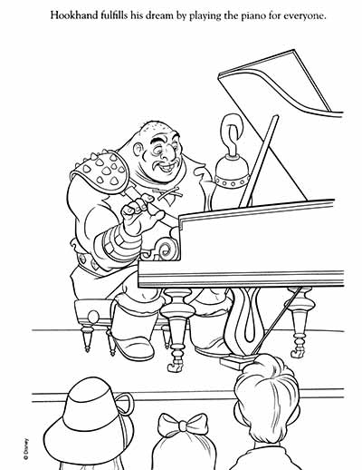 Hookhand Coloring Pages from Tangled