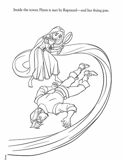 Rapunzel Coloring Pages from Tangled