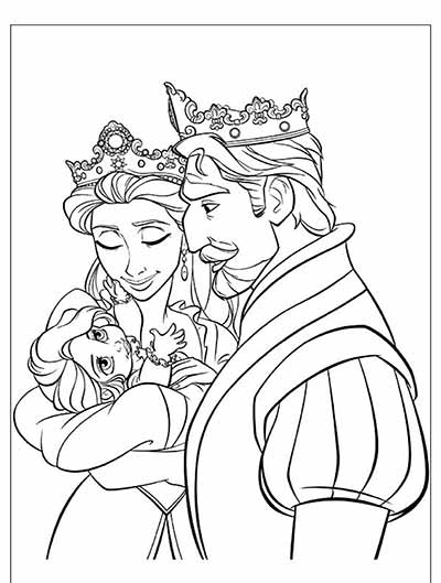 Coloring Pages from Tangled