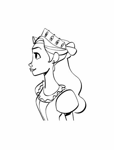 The Queen Coloring Pages from Tangled