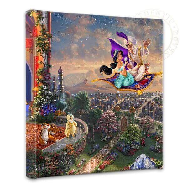 Aladdin & Jasmine: Thomas Kinkade Disney Print