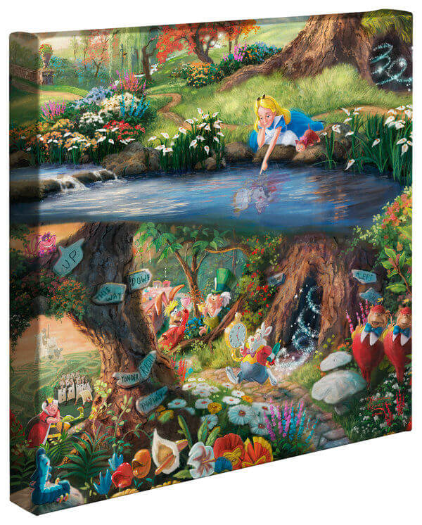 Alice in Wonderland: Thomas Kinkade Disney Print