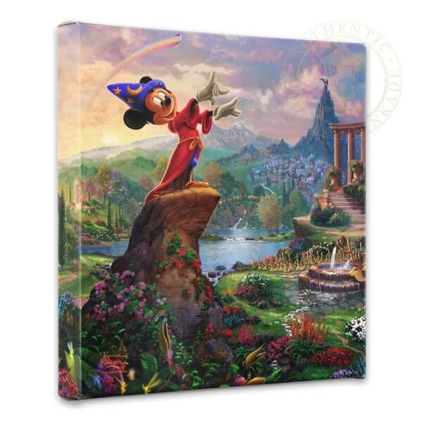 Fantasia & Mickey Mouse: Thomas Kinkade Disney Print