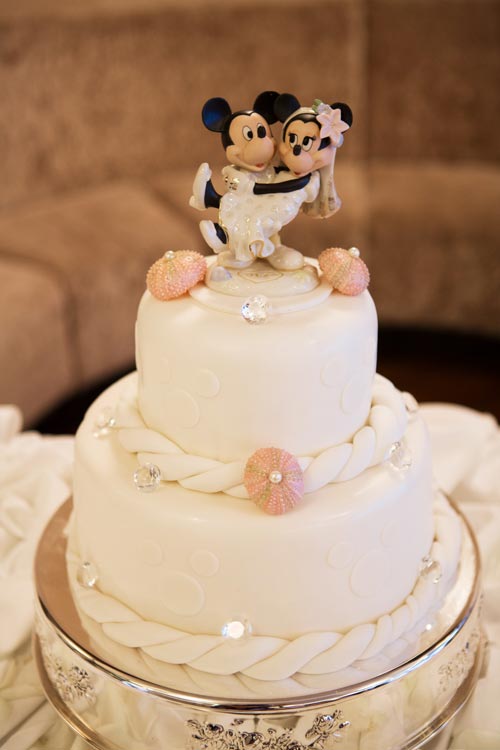Mickey Mouse Wedding Cake for a Disney Cruise Wedding!