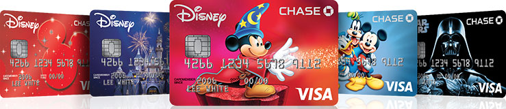 Disney Visa Credit Card Designs include Mickey Mouse, Darth Vader and more