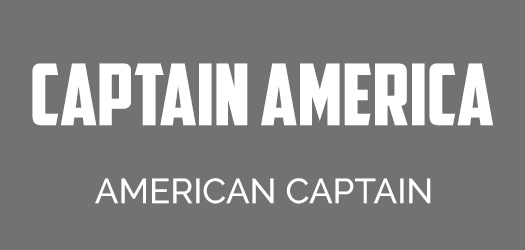 Captain America font