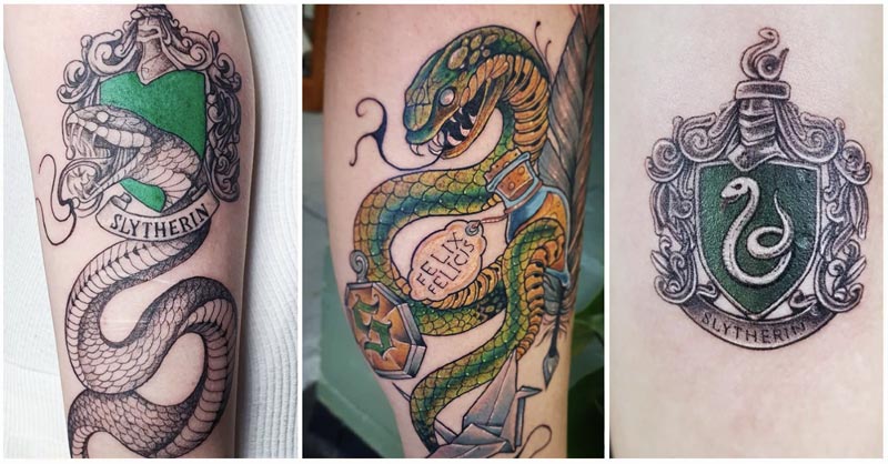Slytherin tattoo design ideas