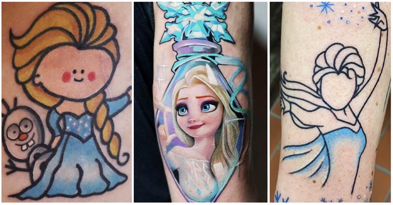 Elsa Tattoo Designs and Ideas