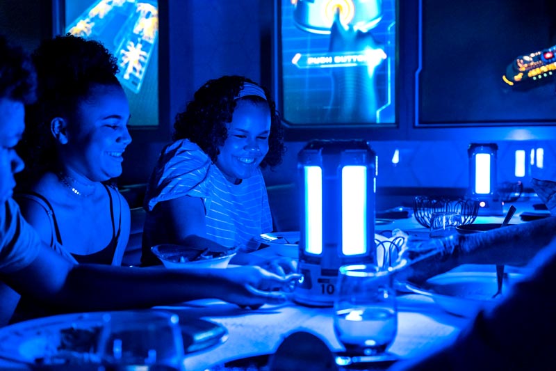 Interactive experience for guests at Worlds of Marvel dining on Disney Wish