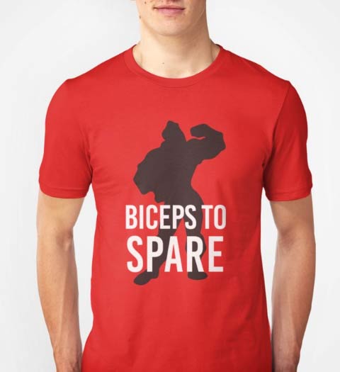 Biceps to Spare: Beauty and the Beast shirt