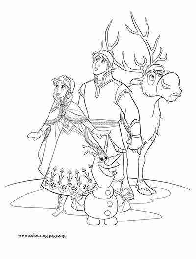 Anna Coloring Pages from Frozen