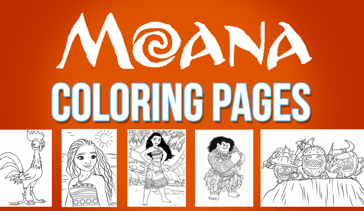 UPDATED] 21 Moana Coloring Pages...Maui Coloring Pages too...