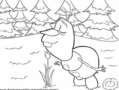 Olaf Coloring Pages