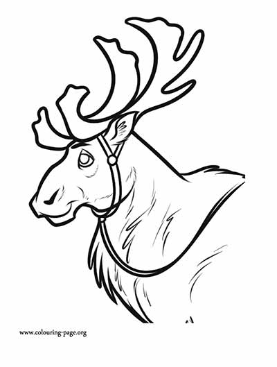 Sven Coloring Pages from Frozen