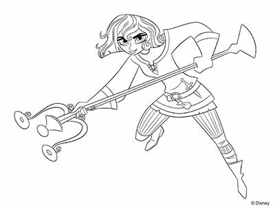 Cassandra Coloring Pages from Tangled