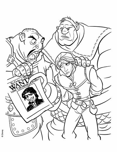 Flynn Rider Coloring Pages