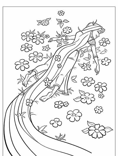 Rapunzel Coloring Pages from Tangled