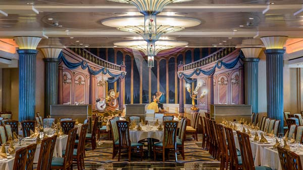 Lumiere's Restaurant on Disney Magic cruise ship