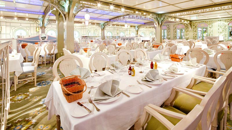 Enchanted Garden Restaurant on Disney Dream Cruise Ship