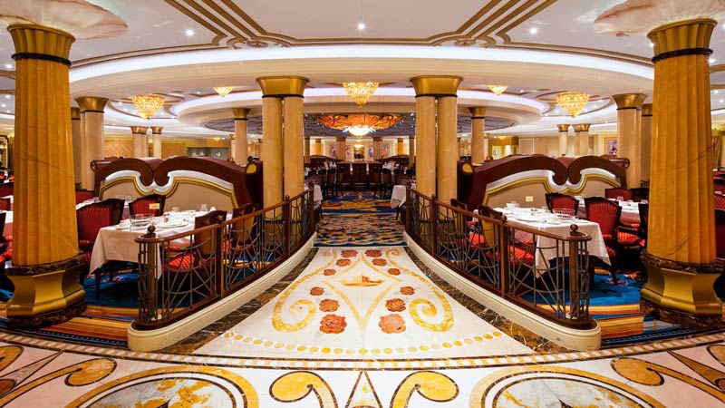 Royal Palace Restaurant on Disney Dream Cruise Ship