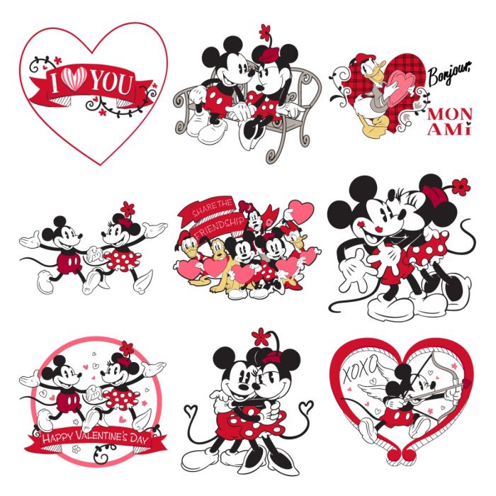 Disney Mickey & Friends Love at First Sight Digital Image Set