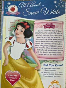 Disney Princess magazine Snow White