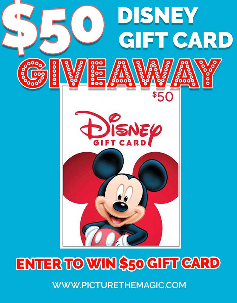 (UPDATED) Enter the $50 Disney Gift Card Giveaway! Want some Disney cash? #giveaway