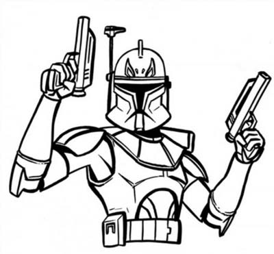 Clone Trooper Coloring Pages