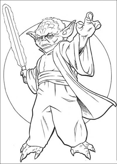 Yoda Coloring Pages