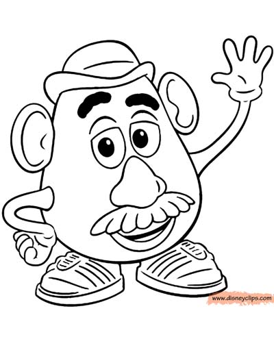 Mr.Potato Head Coloring Pages