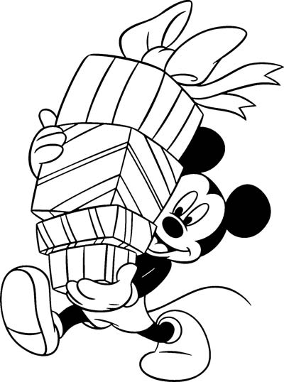Mickey Mouse Birthday Coloring Pages
