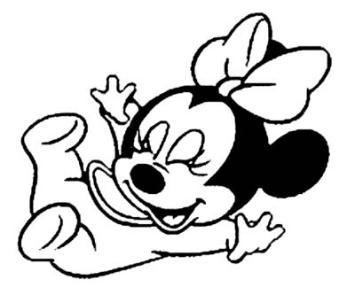 Baby Minnie Mouse Coloring Pages