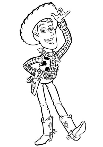 Woody from Toy Story 4 Coloring Pages