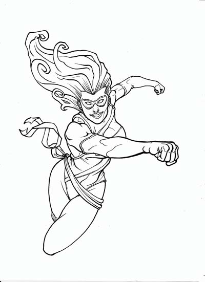 Captain Marvel Coloring Pages
