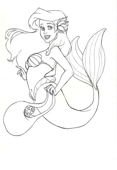 More Little Mermaid Coloring Pages