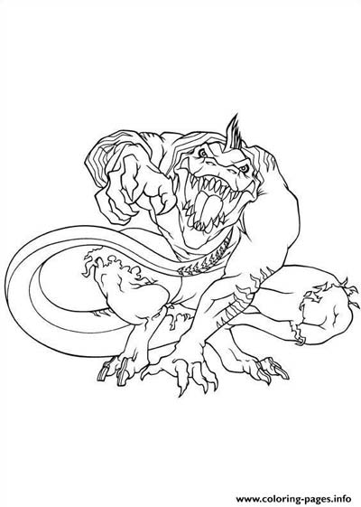Spiderman VS Lizard Coloring Pages